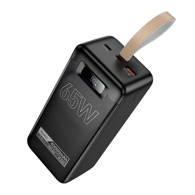 Батарея універсальна HOCO 40000mAh Aquila PD/3.0/65W QC/3.0 Black (DB82 / 714726) - зображення 1