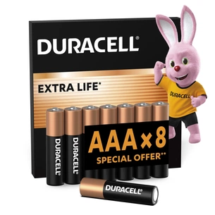 Батарейка Duracell AAA лужні 8 шт. в упаковці (5000394203341 / 81480364) зображення 1