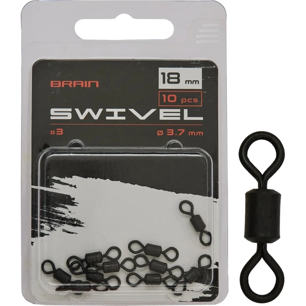 Вертлюг Brain Swivel No.3 18mm diam 3.7mm (10 шт/уп) SGCA-8008-3 (1858.24.73) - изображение 1