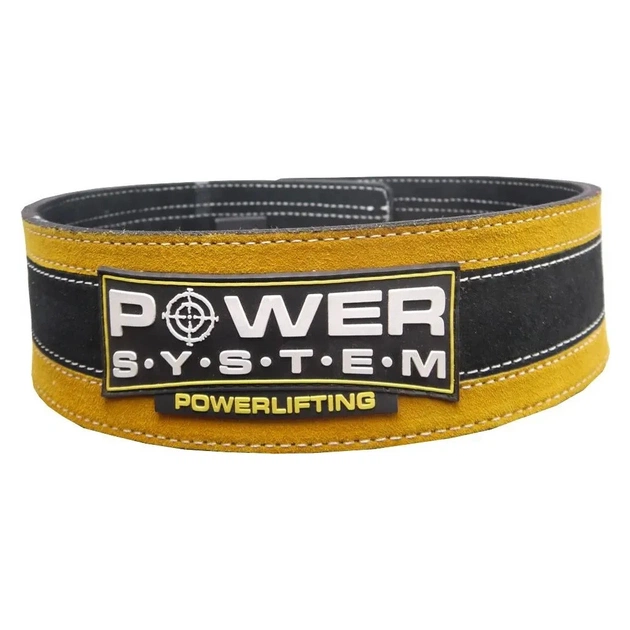Атлетичний пояс Power System Stronglift PS-3840 Black/Yellow S/M (PS_3840YW-3) - зображення 1