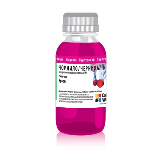 Чорнило ColorWay Epson SC 67/87/79/91/T26 200мл Magenta (CW-EW400M02) - зображення 1