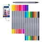 Художній маркер Faber-Castell акварельних двосторонніх Goldfaber Aqua Dual Marker, 18 кольорів (32363) - зменшене зображення 3