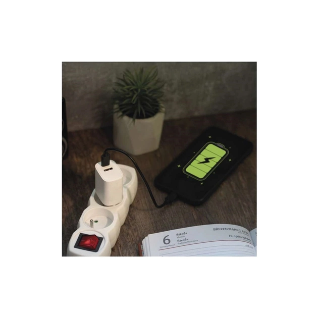 Зарядний пристрій EMOS V02B15 1xUSB-A + 1xUSB-C 15W GaN (V02B15) - picture 11