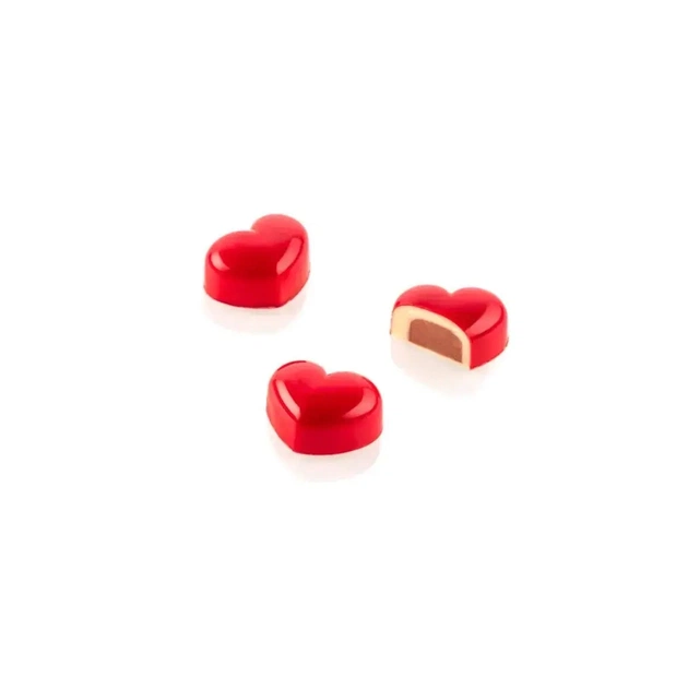 Форма для шоколада Silikomart Kit Cuore 01 праліне 35x27 h17 мм 24х9,4 мл (CH020 - KIT CUORE 01) - изображение 1