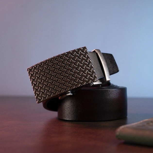 Ремінь Vintage З автоматичною пряжкою Чорний (20212) - зображення 7