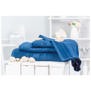 Рушник MirSon набір банний 5006 SoftNess Kingblue 40x70, 50x90, 70x140, 100x150 (2200003183306) зображення 1