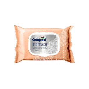 Дитячі вологі серветки Ultra Compact Intimate з клапаном 3 пачки по 25 шт (2000998940706) зображення 1