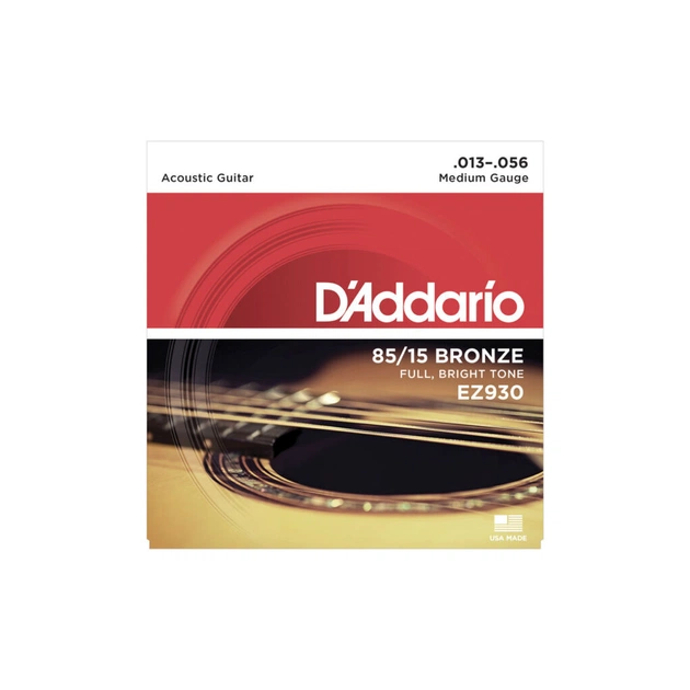 Струны для гитары D'Addario 85/15 Bronze Medium (13-56) (EZ930) - изображение 1