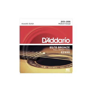Струни для гітари D'Addario 85/15 Bronze Medium (13-56) (EZ930) зображення 1