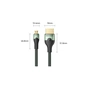 Кабель мультимедійний HDMI M to HDMI micro M 2.1m V2.0 8K 60Hz green VENTION (AGKGH) - зменшене зображення 3