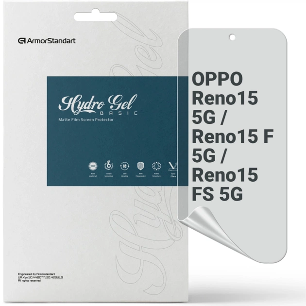 Пленка защитная Armorstandart hydrogel Matte OPPO Reno15 5G / Reno15 F 5G / Reno15 FS 5G (ARM89878) - изображение 1