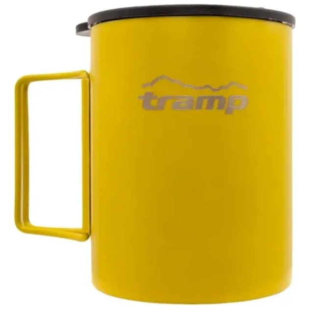 Чашка туристична Tramp зі складаними ручками та поїлкою 400 мл Mustard (UTRC-137-mustard) - зображення 1