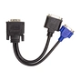 Перехідник DVI-I (M) to DVI-D (F) + VGA (F), 0.3m PowerPlant (CA912551) - зменшене зображення 2