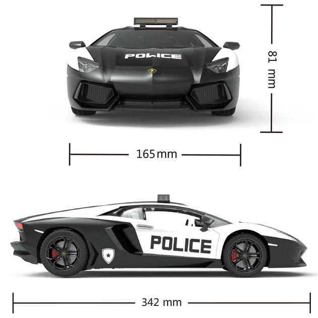 Радиоуправляемая игрушка KS Drive Lamborghini Aventador Police 1:14, 2.4Ghz (114GLPCWB) - изображение 6