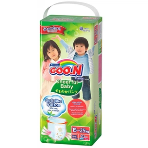 Підгузки GOO.N Cheerful Baby XXL 15-25 кг унісекс 34 шт. (843287) зображення 1