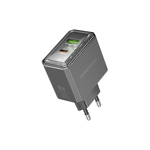 Зарядний пристрій BOROFONE BAS32A Treasure 1xUSB-C PD30W + 1xUSB QC3.0 Black (6941991110641) зображення 1