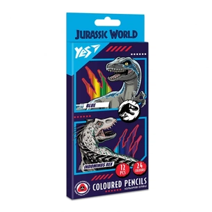 Олівці кольорові Yes Space Girl двосторонні 12 шт. 24 кол. (290679) зображення 1