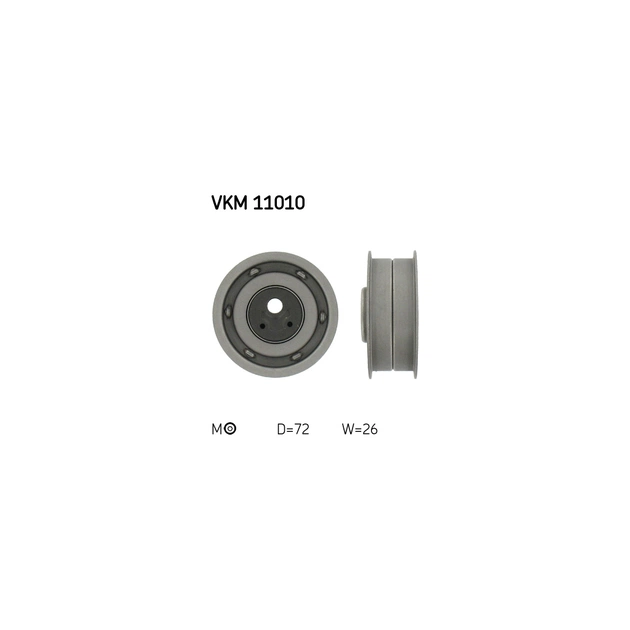 Ролик натягувача ременя SKF VKM 11010 - зображення 1