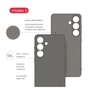 Чохол до мобільного телефона Intaleo Silicone Samsung Galaxy S25 Plus Dark Grey (1283126616860) - зменшене зображення 5