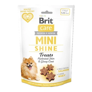 Ласощі для собак Brit Care Mini Treats Shine для малих порід для блискучої шерсті лосось 50 г (8595602578566) зображення 1