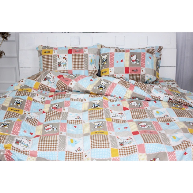 Постільна білизна MirSon Бязь Ranforce Elite 17-0501 Hello kitty King Size (2200004706856) - изображение 1