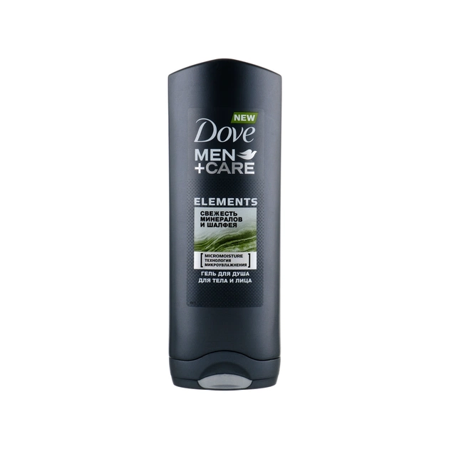 Гель для душу Dove Men+Care Свіжість мінералів та шавлії 250 мл (8710908728785/8710908689789) - изображение 1
