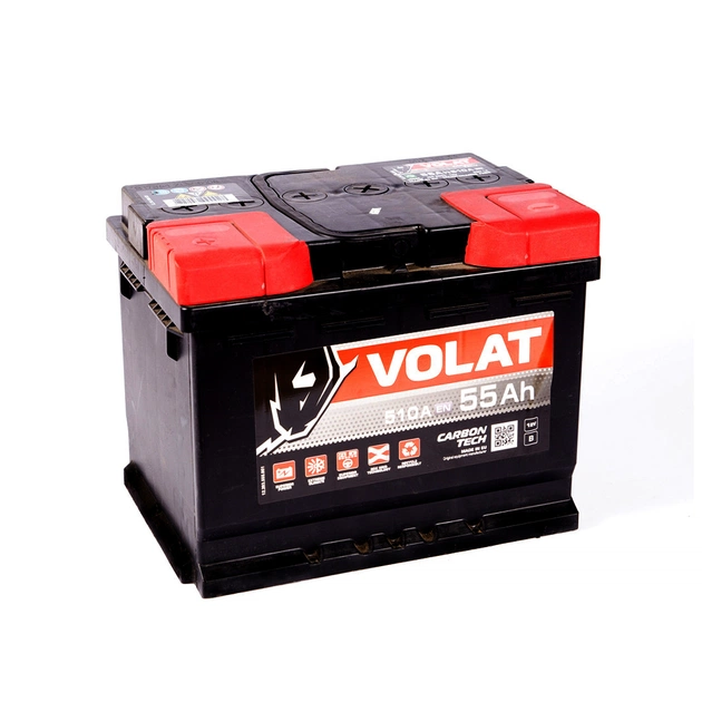 Акумулятор автомобільний VOLAT 55A +лів (1) (L2) 510А - изображение 1