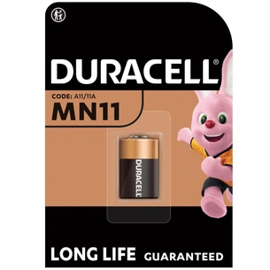Батарейка MN11 6V спеціальна лужна, A11 / 11A, 1 шт. в упаковці Duracell (5007387) зображення 1
