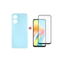 Чохол до мобільного телефона Dengos Kit for OPPO A78 4g case + glass (ice blue) (DG-KM-04) - зменшене зображення 1