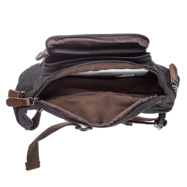 Сумка Vintage Текстильна Чорна (20085) - зображення 10