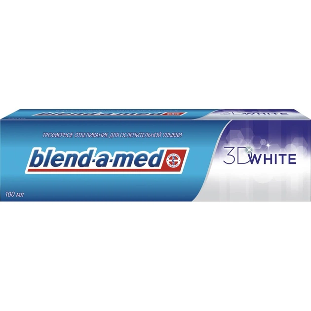 Зубна паста Blend-a-med 3D White Тривимірне відбілювання 100 мл (5000174415773) - зображення 1