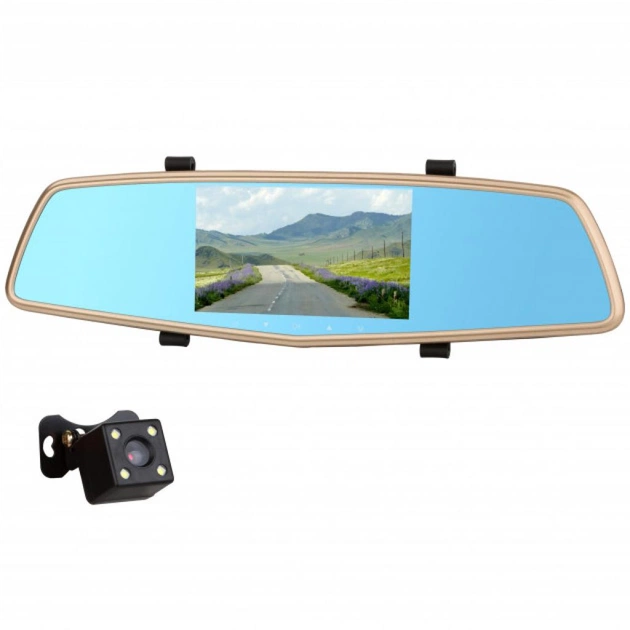 Відеореєстратор Autoban AVR-15S 2 Cam 1080p FHD (gold) (avr15sgld) - изображение 1