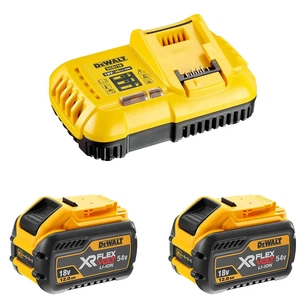 Набір акумулятор + зарядний пристрій DeWALT ЗП 18V, 54V, вихідний струм 8А, 2x12Ah(54V) (DCB118Y2) зображення 1