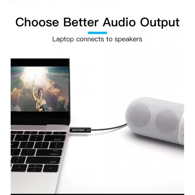 Кабель Vention 3.5 мм - 3.5 мм (M/M), 1 м, Black (BAGBF) - picture 6