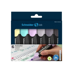 Набір маркерів Schneider JOB текстових 150, 6 пастельні кольори в картонній упаковці (S115099) зображення 1