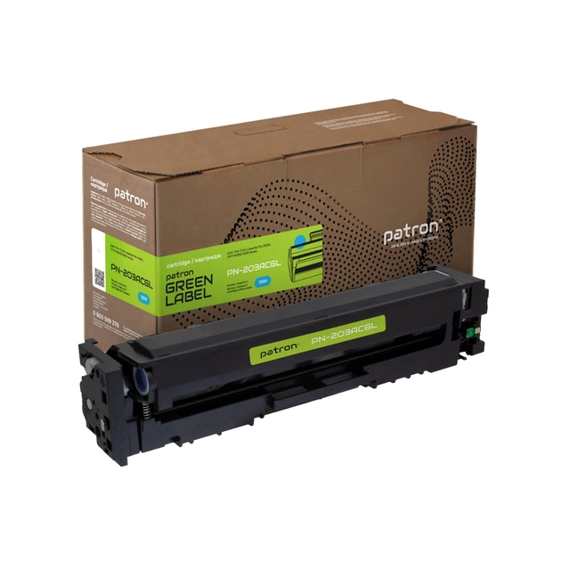 Картридж Patron HP 203A (CF541A) cyan Green Label (PN-203ACGL) - зображення 1