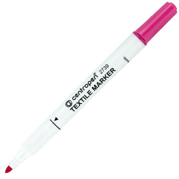 Маркер Centropen Textile 2739 2 мм pink (2739/09) - изображение 1