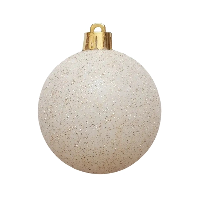 Ялинкова іграшка Chomik пластикові кульки компл. 16 шт, 6см, бордо (5900779853140_3) - picture 4