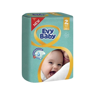 Підгузки Evy Baby Mini Розмір 2 (3-6 кг) 32 шт. (8690506405052) зображення 1