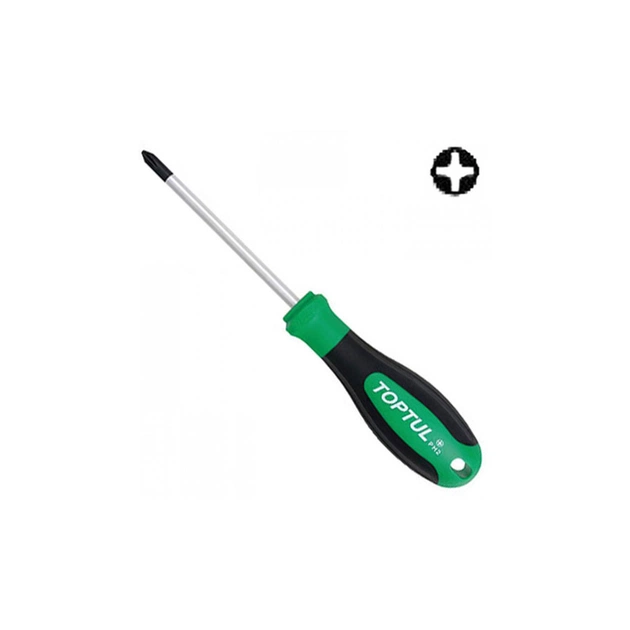 Викрутка Toptul хрестоподібна PH2x100 Anti-Slip (FBAD0210) - изображение 1