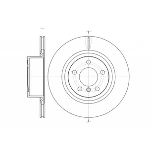 Гальмівний диск REMSA 61455.10 зображення 1