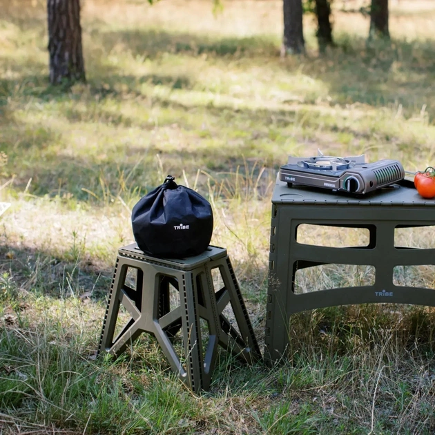 Стілець складаний Tribe Camp Chair High пластиковий Olive (T-EF-0002-olive) - picture 10
