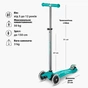 Самокат Micro Maxi Deluxe Glow LED Желейний зелений (MMD365) - зменшене зображення 7