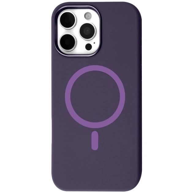 Чохол до мобільного телефона BeCover FIBRA Silicone OmniMag Apple iPhone 16 Pro Max Dark Purple (716234) - зображення 1