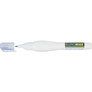 Коректор Buromax ручка 10 мл, спиртова основа, металевий наконечник (BM.1036) изображение 1