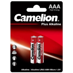 Батарейка Camelion AAA LR03 Plus Alkaline * 2 (LR03-BP2) зображення 1