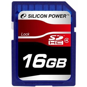 Карта пам'яті Silicon Power 16Gb SDHC class 4 (SP016GBSDH004V10) зображення 1