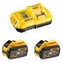 Набір акумулятор + зарядний пристрій DeWALT ЗП 18V, 54V, вихідний струм 8А, 2x12Ah(54V) (DCB118Y2) - уменьшенное изображение 1