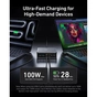 Зарядний пристрій Anker GaNPrime 200W 4xUSB-C PD + 2xUSB-A Black (A2683341) - зменшене зображення 2