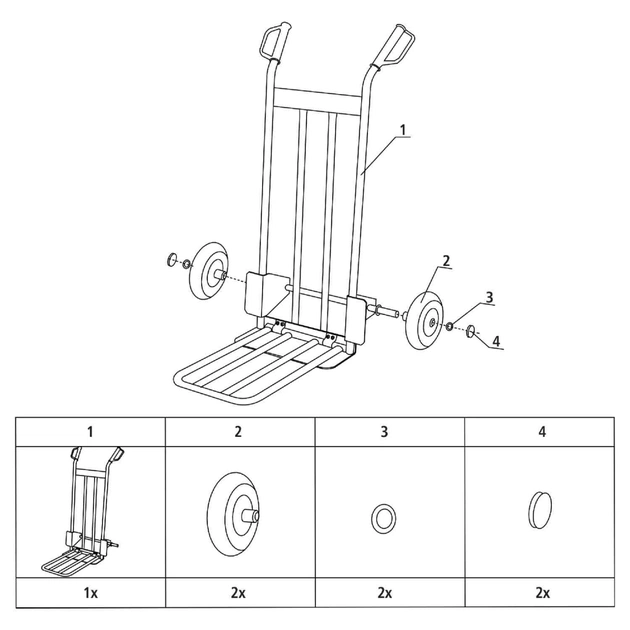 Візок вантажний Stanley до 200 кг, розмір платформи 42х15,5 см, вага 11,6 (SXWT-HT535) - picture 4